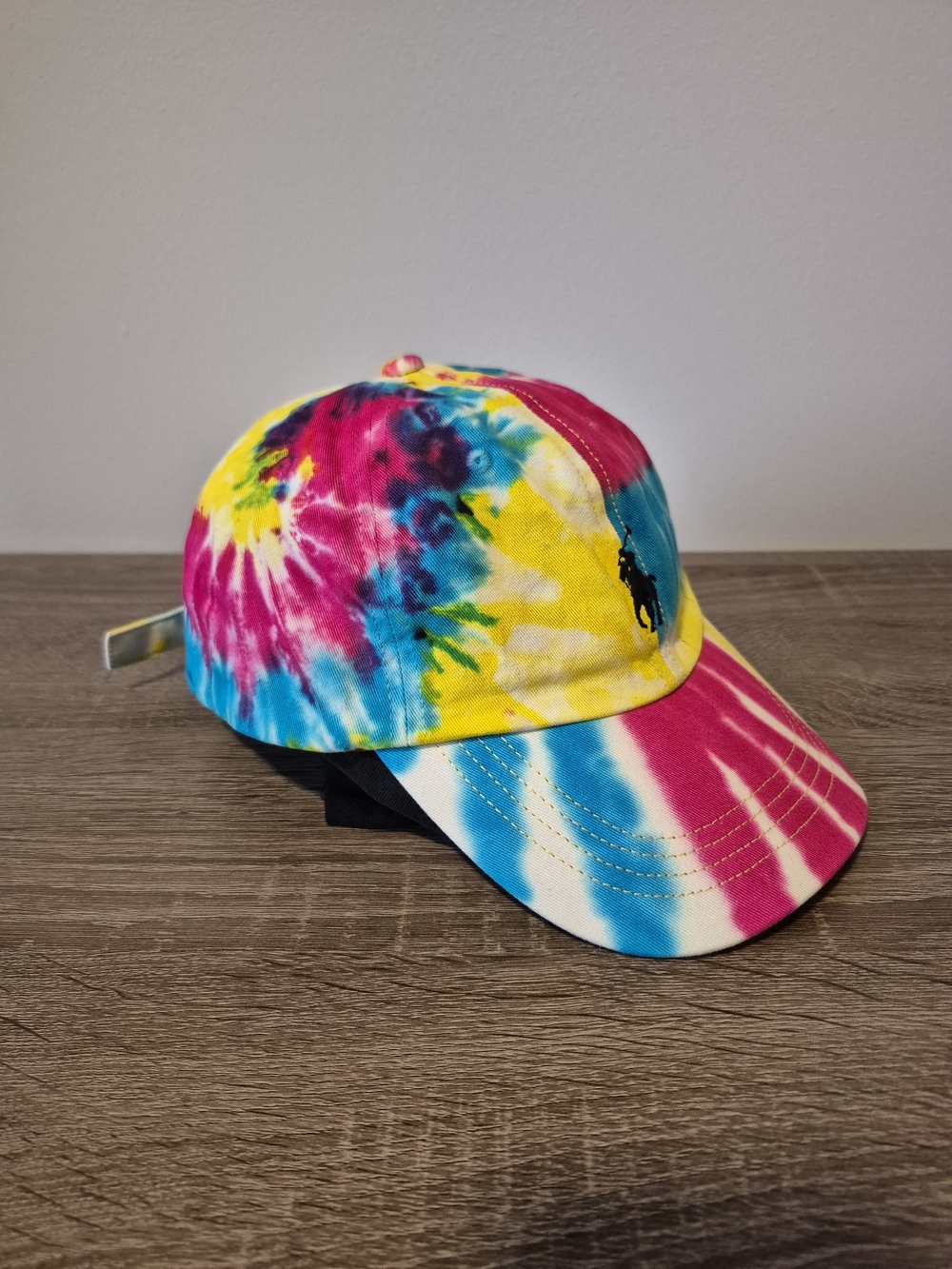 Polo by Ralph Lauren Tie-Dye Cap in Pink Blue Yellow